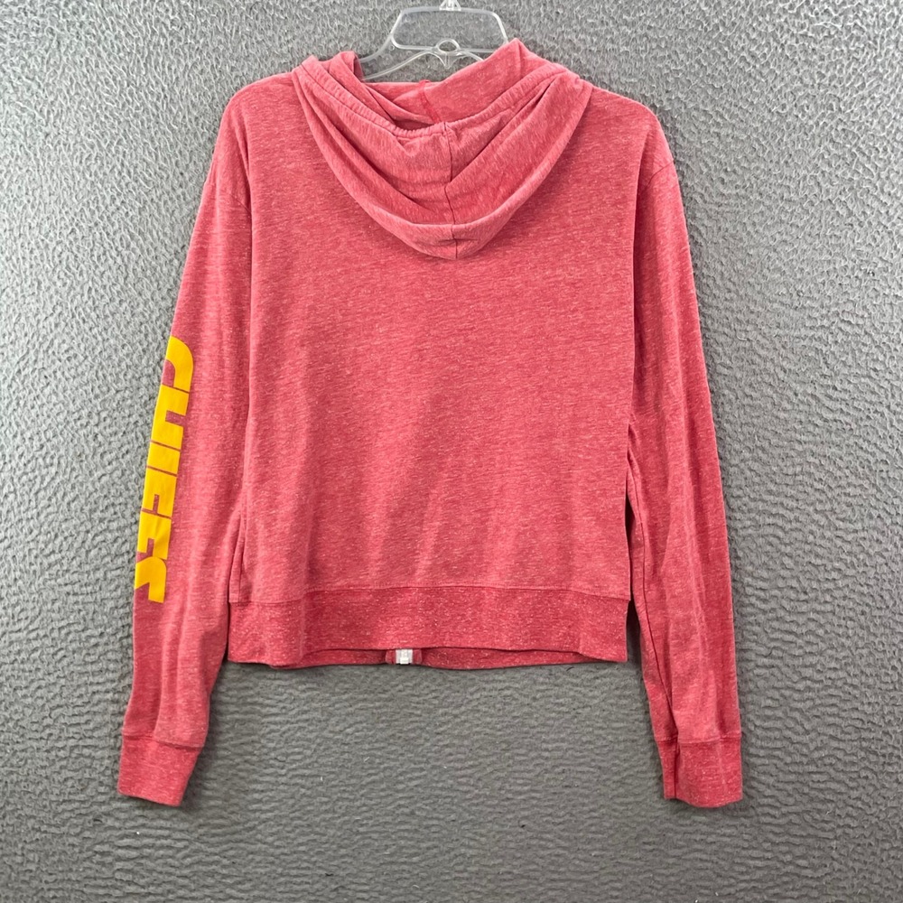 Fanatics Hoodie Womens Small Red Kansas City Chiefs Full Zip Slub Knit NFL Logo - Picture 2 of 10